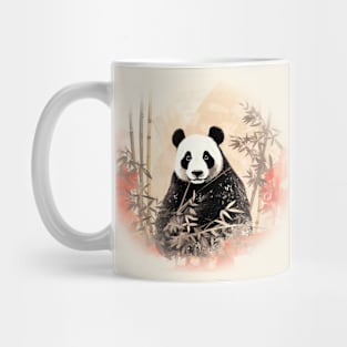 Panda bear with bamboo Mug